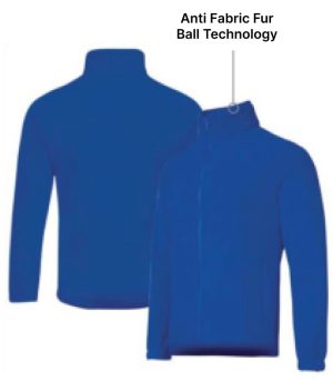 Collar Fleece Zip Up Jacket (Unisex)